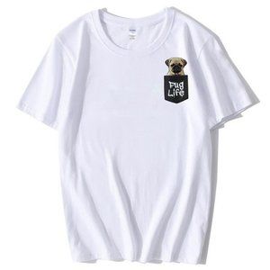 Gangster Pug Pug's Life Thug life hip hop rap tee t-shirt shirt dog lover